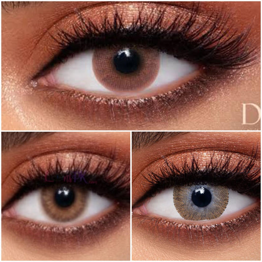 BUY 1 GET 2 FREE (RAQS-E-BISMIL Lenses shade: Lumrere Hazel +Maroon + Cateye) | FREE TOOL KIT