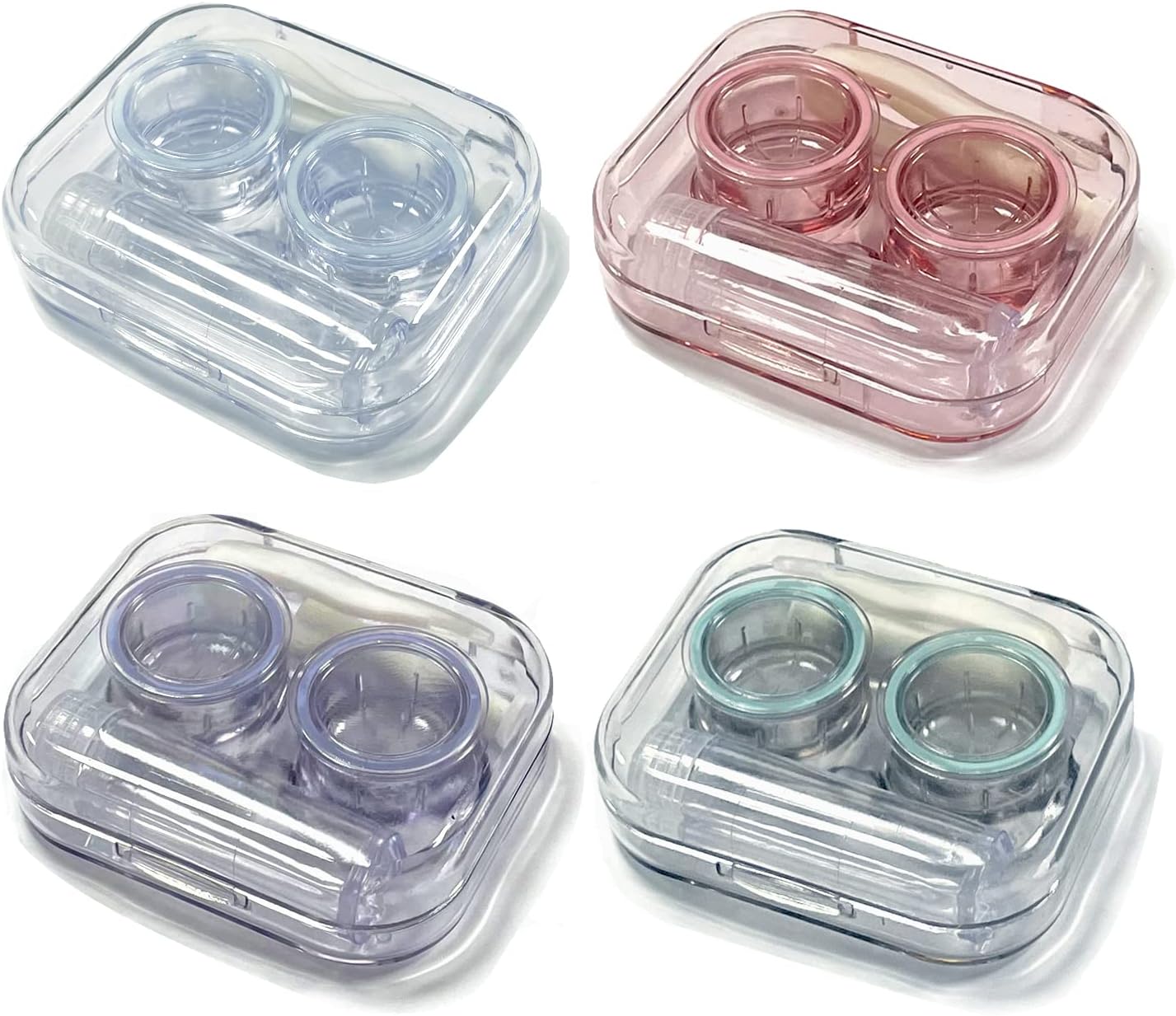 (BUY 2 GET 2 FREE) Colorful Contact Lens Cases - Outdoor Portable Mini Lens Storage Kit for Travel & Home