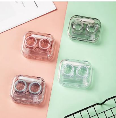 (BUY 2 GET 2 FREE) Colorful Contact Lens Cases - Outdoor Portable Mini Lens Storage Kit for Travel & Home